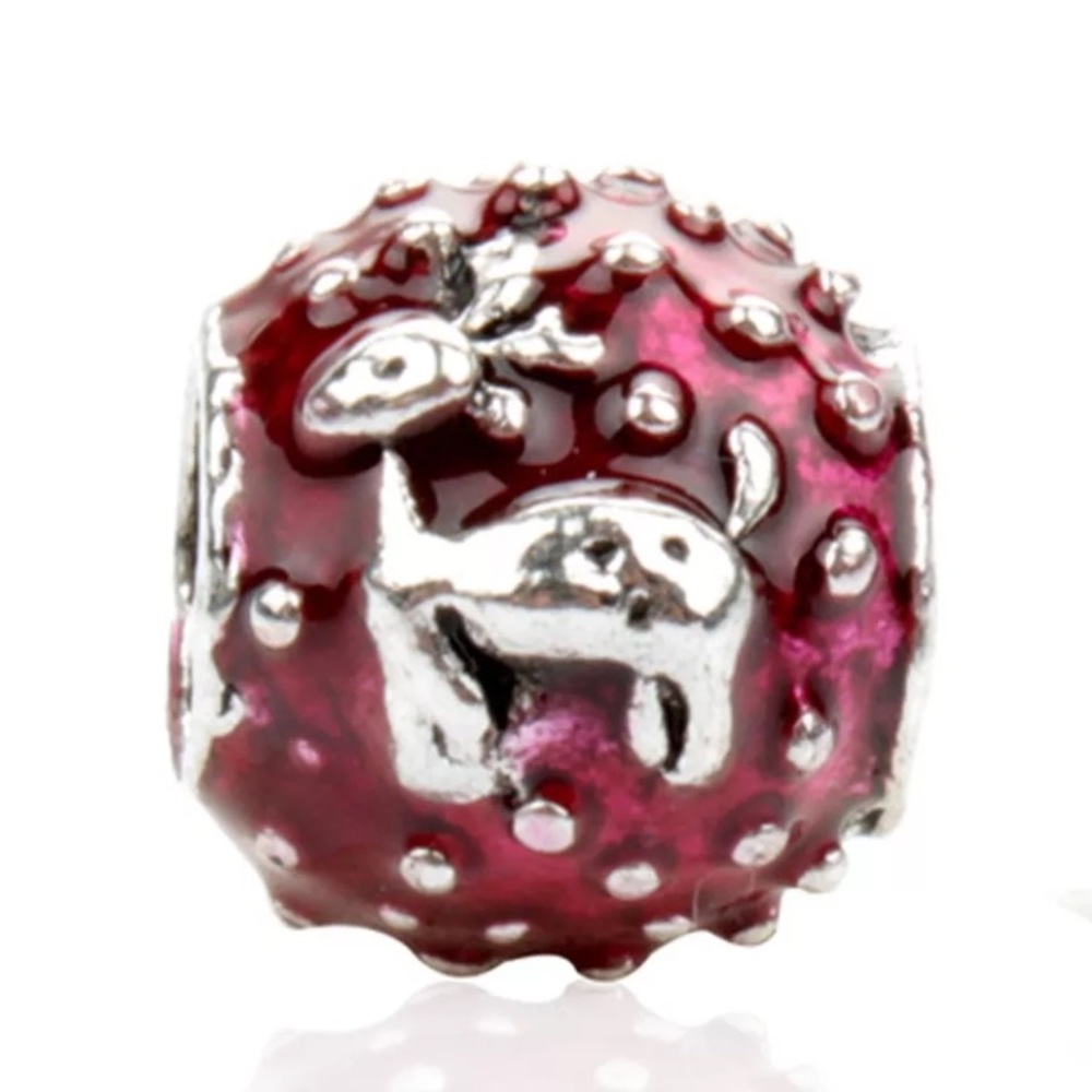 Deer Christmas European Charm - Not Pandora